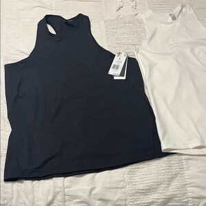 NWT Adidas Club Tank, black and white. Size Large